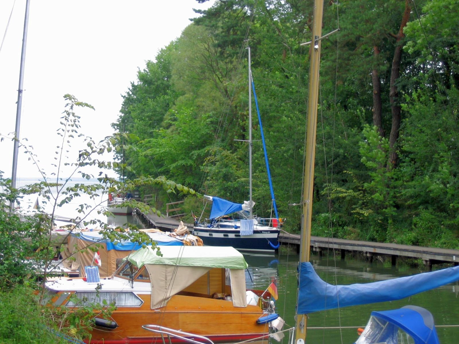 Blick auf den Hafen von Grömitz